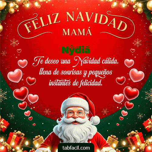 GIF Animado de Feliz Navidad para Nydia - Feliz Navidad Mamá