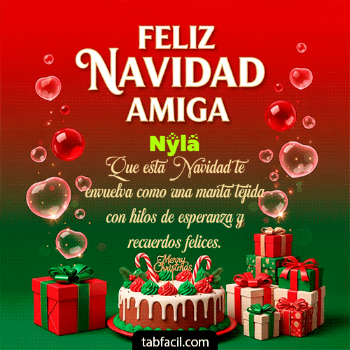 GIF de Nyla - Feliz Navidad Amiga
