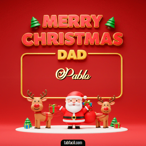 Feliz Navidad Pablo GIF