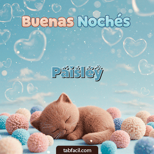 GIF de Paisley - Good Night gatuno