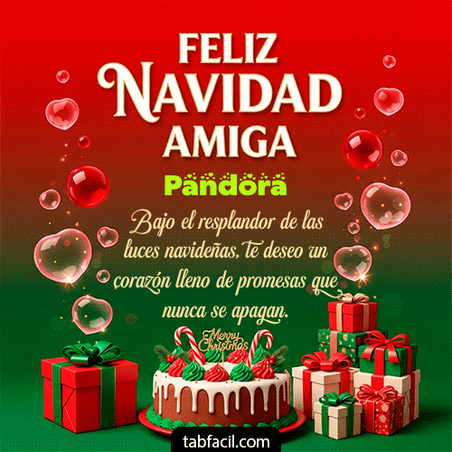 GIF de Pandora - Feliz Navidad Amiga