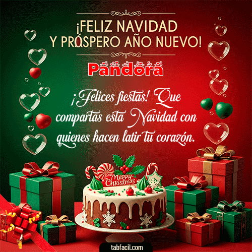 GIF de Pandora - Feliz Navidad y Próspero Año Nuevo