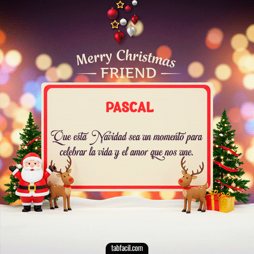 Feliz Navidad Pascal GIF