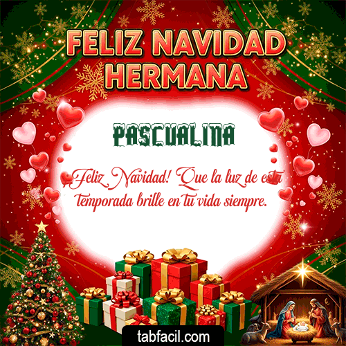 Ver GIF de Feliz Navidad Hermana GIF de Pascualina - Feliz Navidad Hermana