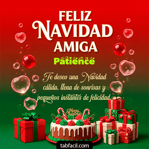 GIF de Patience - Feliz Navidad Amiga