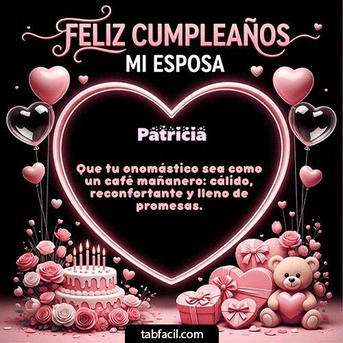 Feliz Cumpleaños Patricia GIF