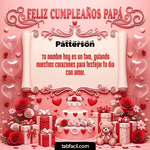 GIF Animado de Feliz Cumpleaños para Patterson - Feliz Cumpleaños Papá