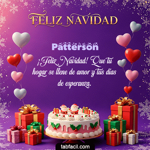 Feliz Navidad Patterson GIF