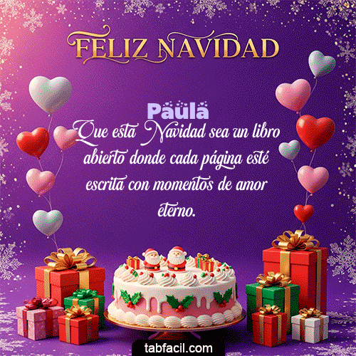 Feliz Navidad Paula GIF