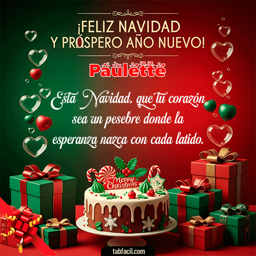 Feliz Navidad Paulette GIF