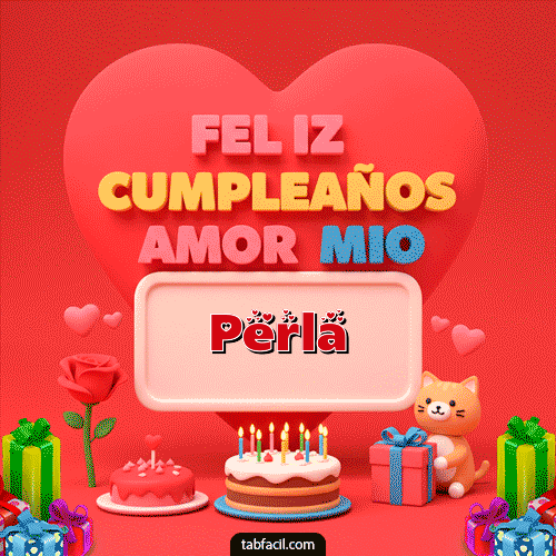 Ver GIF de 💖 Feliz Cumpleaños Amor Mio GIF de Perla - 💖 Feliz Cumpleaños Amor Mio