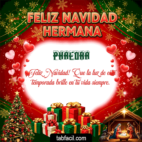 Ver GIF de Feliz Navidad Hermana GIF de Phaedra - Feliz Navidad Hermana