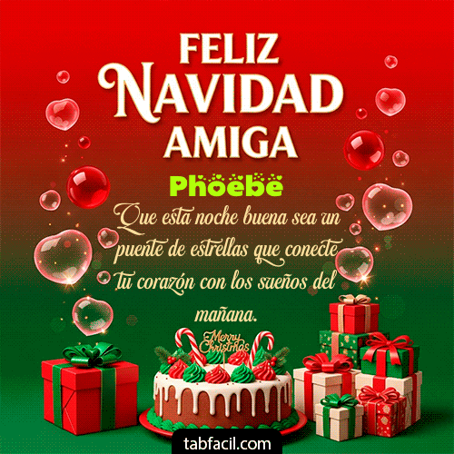 GIF de Phoebe - Feliz Navidad Amiga