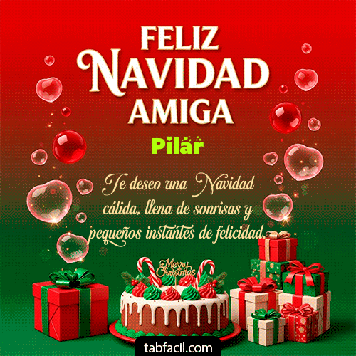GIF de Pilar - Feliz Navidad Amiga