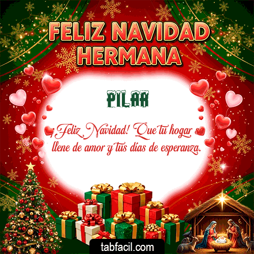 GIF de Pilar - Feliz Navidad Hermana