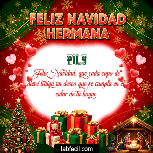 Feliz Navidad Pily GIF