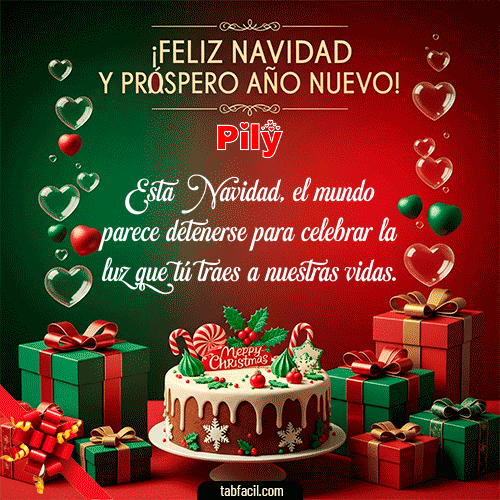 Feliz Navidad Pily GIF