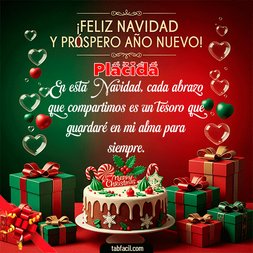Feliz Navidad Placida GIF