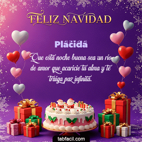 Feliz Navidad Placida GIF