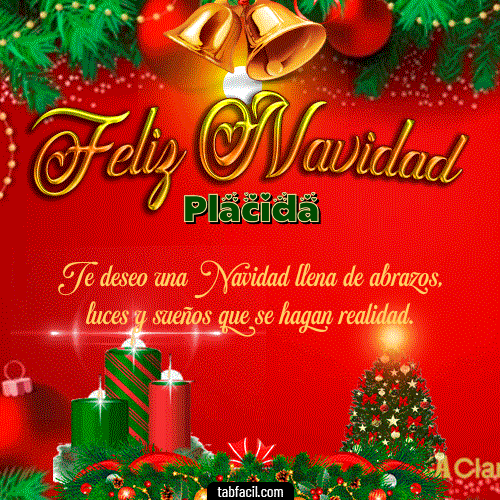 Feliz Navidad Placida GIF