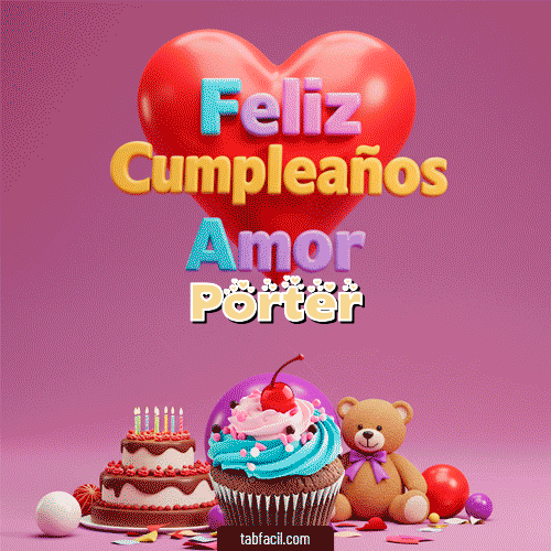 Feliz Cumpleaños Porter GIF
