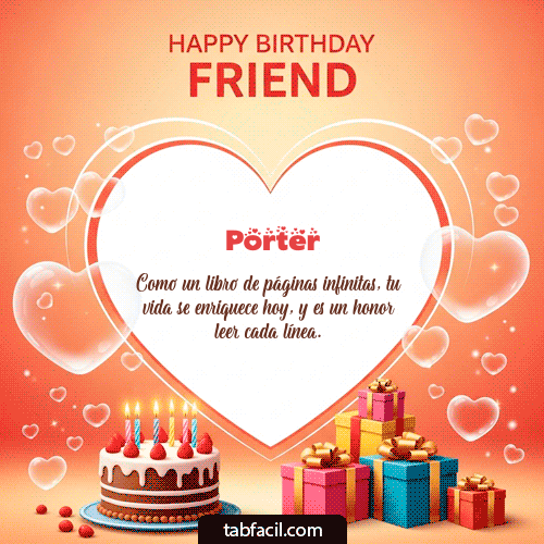 Feliz Cumpleaños Porter GIF