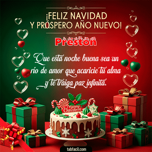 Feliz Navidad Preston GIF