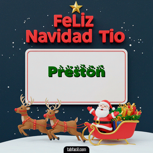 Feliz Navidad Preston GIF