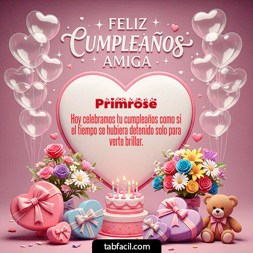 Feliz Cumpleaños Primrose GIF