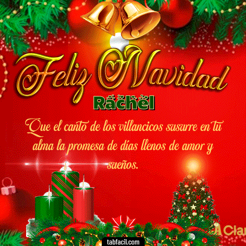 GIF de Rachel - Feliz Navidad