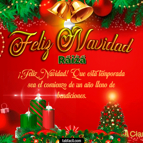 Feliz Navidad Raiza GIF