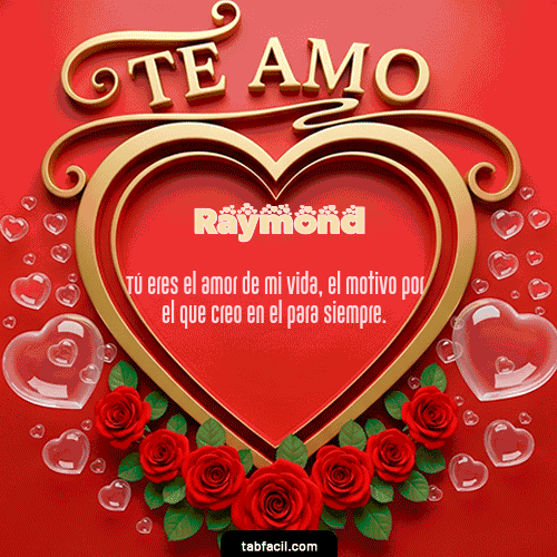 GIF de Raymond - Te Amo