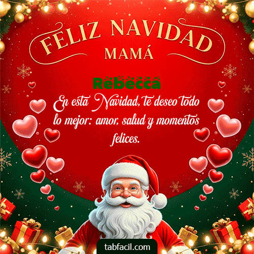 GIF de Rebecca - Feliz Navidad Mamá