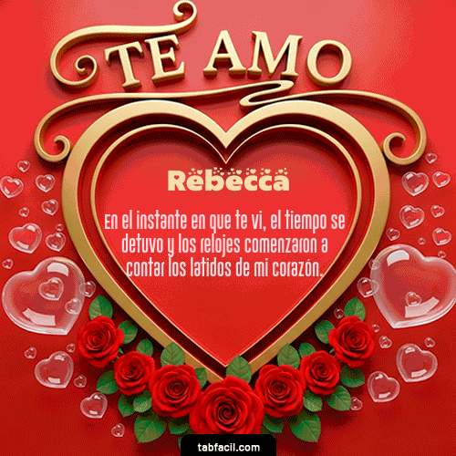 GIF de Rebecca - Te Amo