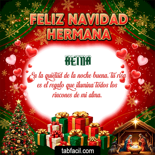 GIF de Reina - Feliz Navidad Hermana