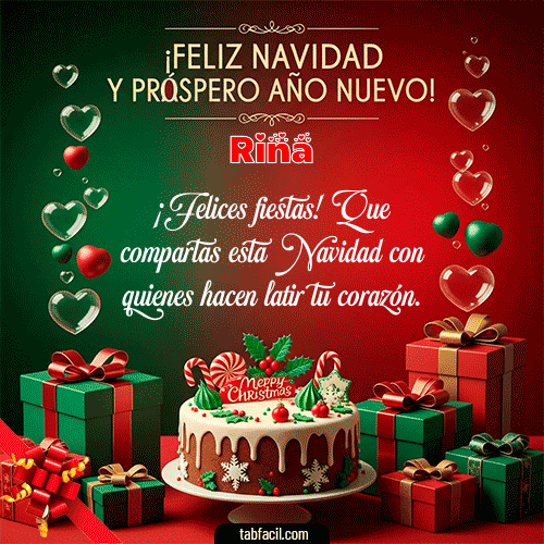 Feliz Navidad Rina GIF