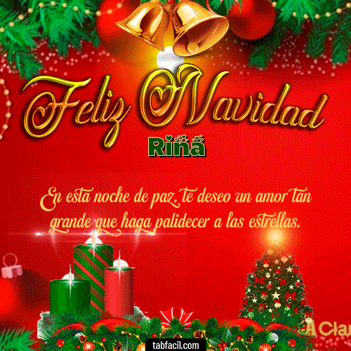 Feliz Navidad Rina GIF