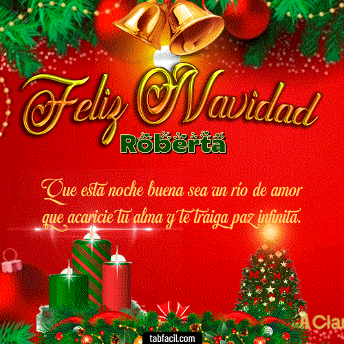 Feliz Navidad Roberta GIF