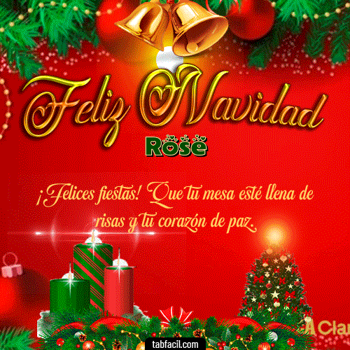 GIF de Rose - Feliz Navidad