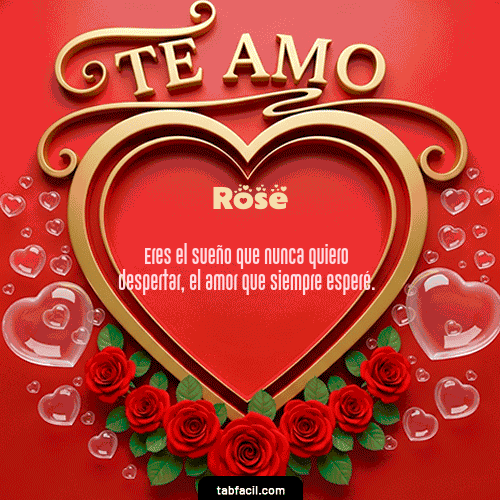 GIF de Rose - Te Amo