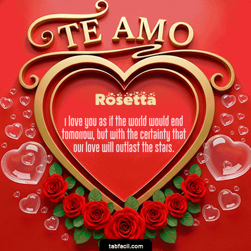 Feliz Dia Amor Rosetta GIF