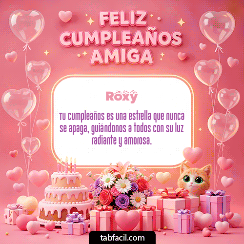 Feliz Cumpleaños Roxy GIF