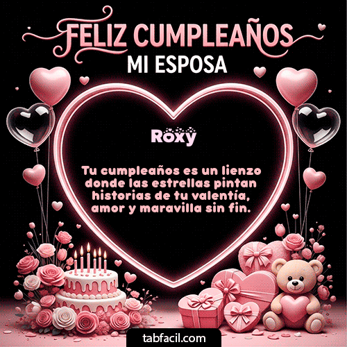 Feliz Cumpleaños Roxy GIF