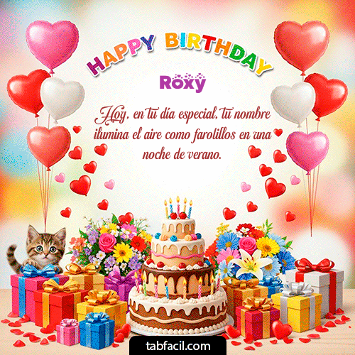 Feliz Cumpleaños Roxy GIF
