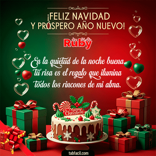 GIF de Ruby - Feliz Navidad y Próspero Año Nuevo