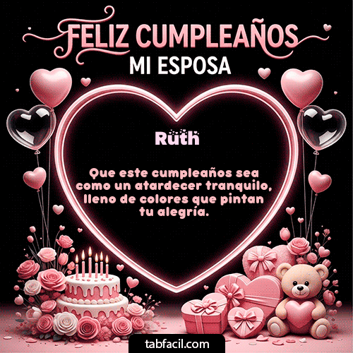 Feliz Cumpleaños Ruth GIF