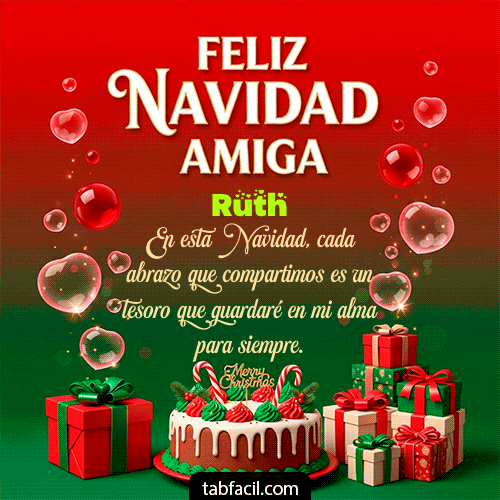 GIF de Ruth - Feliz Navidad Amiga