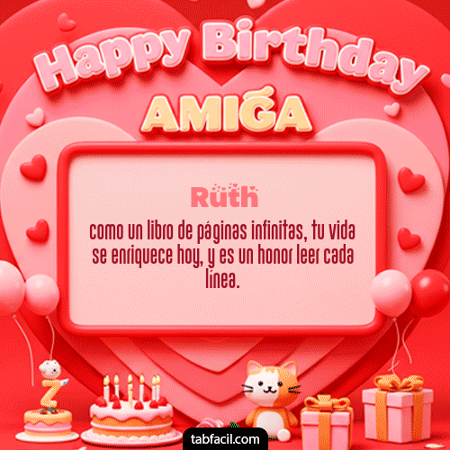 Ver GIF de 🍰 Happy BirthDay Amiga GIF de Ruth - 🍰 Happy BirthDay Amiga