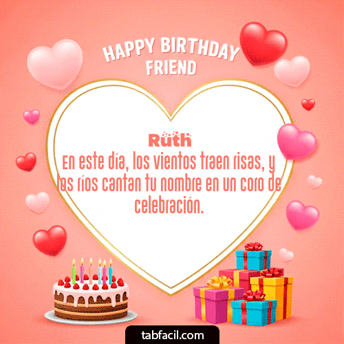 Feliz Cumpleaños Ruth GIF