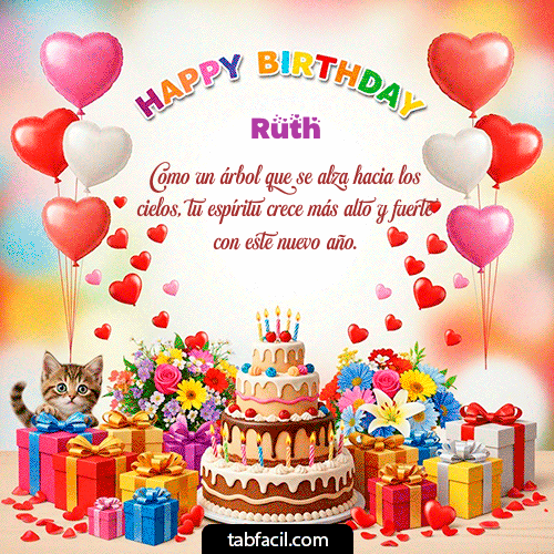 Feliz Cumpleaños Ruth GIF